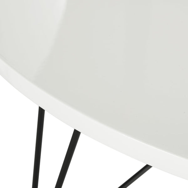 Safavieh Maris Mid Century Lacquer Coffee Table – Elegant White Modern Design For Stylish Living Spaces FOX4261B