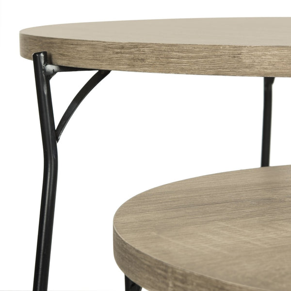 Safavieh Ryne Mid-Century Stacking End Table: Stylish, Space-Saving Accent For Modern Living Spaces FOX4263A