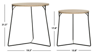 Safavieh Ryne Mid-Century Stacking End Table: Stylish, Space-Saving Accent For Modern Living Spaces FOX4263A