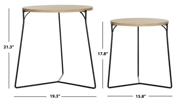 Safavieh Ryne Mid-Century Stacking End Table: Stylish, Space-Saving Accent For Modern Living Spaces FOX4263A