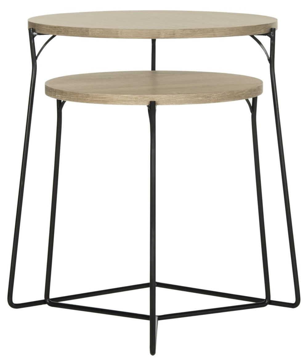 Safavieh Ryne Mid-Century Stacking End Table: Stylish, Space-Saving Accent For Modern Living Spaces FOX4263A