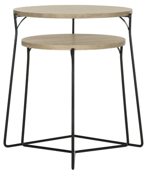 Safavieh Ryne Mid-Century Stacking End Table: Stylish, Space-Saving Accent For Modern Living Spaces FOX4263A