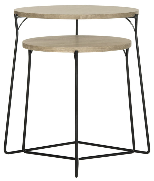 Safavieh Ryne Mid-Century Stacking End Table: Stylish, Space-Saving Accent For Modern Living Spaces FOX4263A