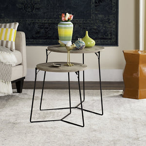 Safavieh Ryne Mid-Century Stacking End Table: Stylish, Space-Saving Accent For Modern Living Spaces FOX4263A