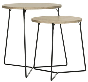 Safavieh Ryne Mid-Century Stacking End Table: Stylish, Space-Saving Accent For Modern Living Spaces FOX4263A