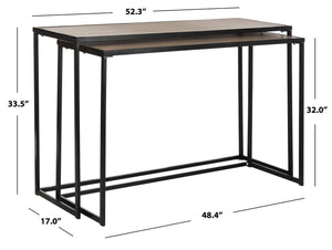 Safavieh Garin Retro Mid-Century Stacking Console Table – Elegant Storage Solution For Modern Interiors FOX4267A