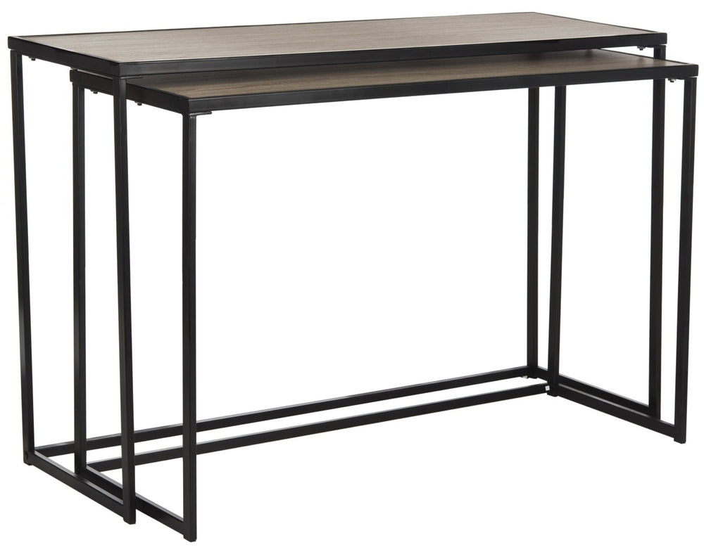 Safavieh Garin Retro Mid-Century Stacking Console Table – Elegant Storage Solution For Modern Interiors FOX4267A