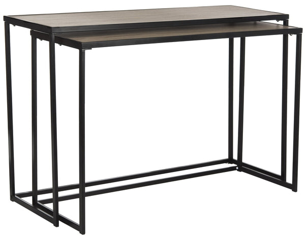 Safavieh Garin Retro Mid-Century Stacking Console Table – Elegant Storage Solution For Modern Interiors FOX4267A
