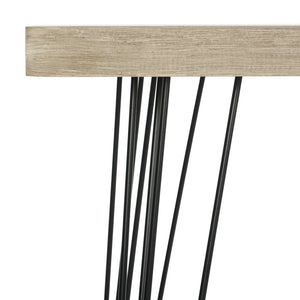Safavieh Lali Mid-Century Oak Console Table – Stylish Entryway Furniture With Sleek Design For Modern Spaces FOX4269A