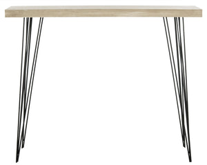 Safavieh Lali Mid-Century Oak Console Table – Stylish Entryway Furniture With Sleek Design For Modern Spaces FOX4269A