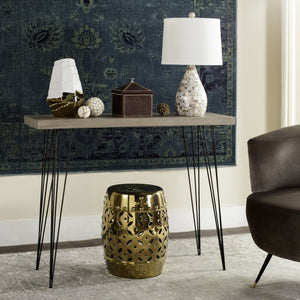 Safavieh Lali Mid-Century Oak Console Table – Stylish Entryway Furniture With Sleek Design For Modern Spaces FOX4269A
