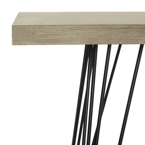Safavieh Etro Mid-Century Wood Console Table - Stylish Slim Profile For Minimalist Spaces & Warm Decor Accents FOX4270A