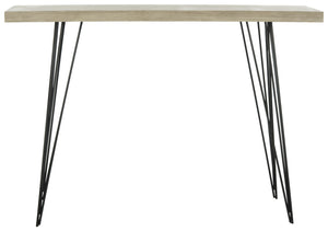 Safavieh Etro Mid-Century Wood Console Table - Stylish Slim Profile For Minimalist Spaces & Warm Decor Accents FOX4270A