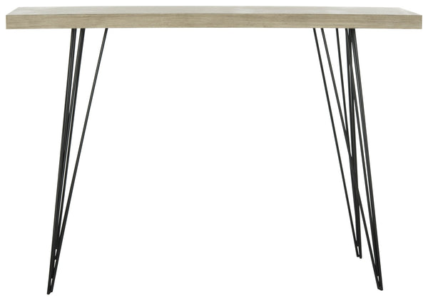 Safavieh Etro Mid-Century Wood Console Table - Stylish Slim Profile For Minimalist Spaces & Warm Decor Accents FOX4270A