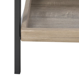 Safavieh Joel Mid-Century 5-Tier Etagere - Stylish Vintage-Inspired Storage Shelf With Oak Finish & Metal Frame FOX4272A