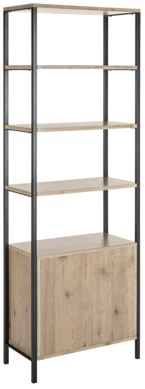 Safavieh Natasha Stylish Mid-Century Etagere With Open Shelves & Closed Cabinet For Elegant Storage Solutions FOX4273A
