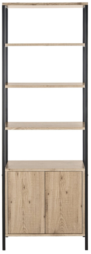 Safavieh Natasha Stylish Mid-Century Etagere With Open Shelves & Closed Cabinet For Elegant Storage Solutions FOX4273A