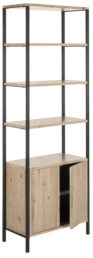 Safavieh Natasha Stylish Mid-Century Etagere With Open Shelves & Closed Cabinet For Elegant Storage Solutions FOX4273A