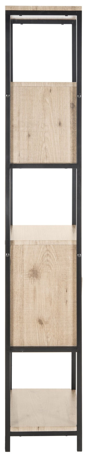 Safavieh Gabrielle Retro Mid-Century Etagère - Stylish Open Shelving & Hidden Storage For Modern Homes FOX4274A