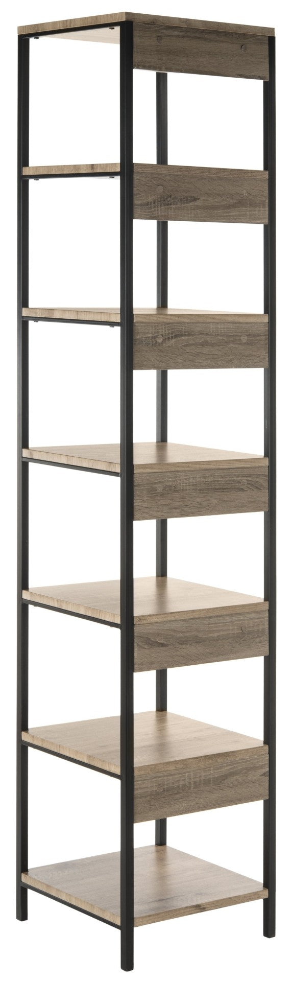 Safavieh Lisa Mid-Century 7-Tier Étagère - Elegant Open Shelving Unit For Stylish Storage & Display Solutions FOX4275A