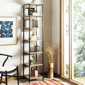 Safavieh Lisa Mid-Century 7-Tier Étagère - Elegant Open Shelving Unit For Stylish Storage & Display Solutions FOX4275A