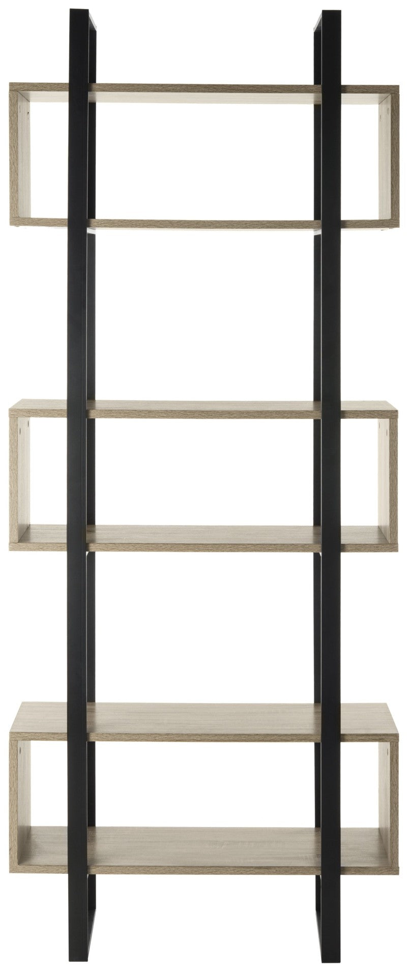 Safavieh Adhara Retro Wood Etagère - Mid-Century Modern Design With Bauhaus Influence For Stylish Display FOX4278A