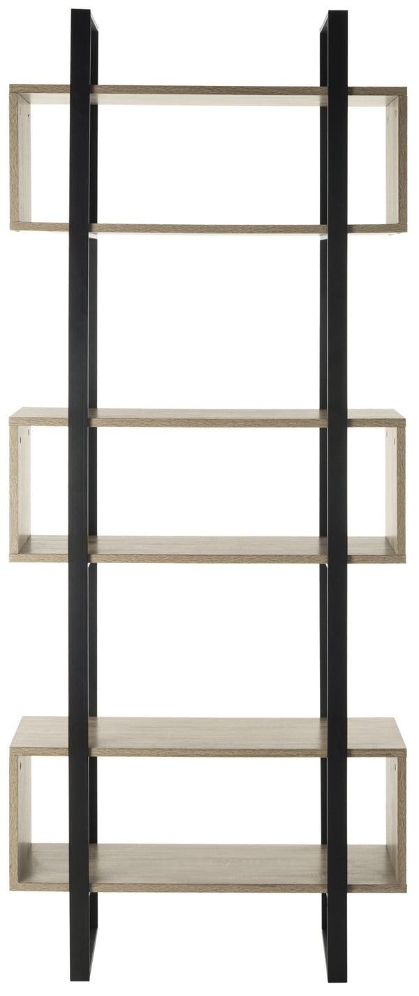 Safavieh Adhara Retro Wood Etagère - Mid-Century Modern Design With Bauhaus Influence For Stylish Display FOX4278A
