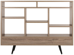 Safavieh Marina Mid-Century Modern Etagere - Stylish Open Shelves & Drawers For Elegant Home Storage Solutions FOX4279A