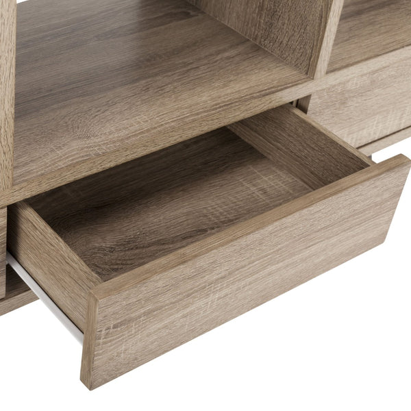 Safavieh Marina Mid-Century Modern Etagere - Stylish Open Shelves & Drawers For Elegant Home Storage Solutions FOX4279A