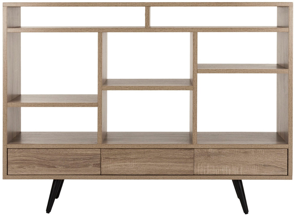 Safavieh Marina Mid-Century Modern Etagere - Stylish Open Shelves & Drawers For Elegant Home Storage Solutions FOX4279A