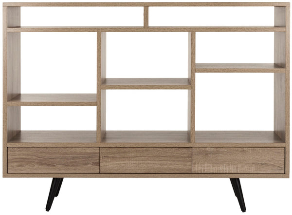 Safavieh Marina Mid-Century Modern Etagere - Stylish Open Shelves & Drawers For Elegant Home Storage Solutions FOX4279A