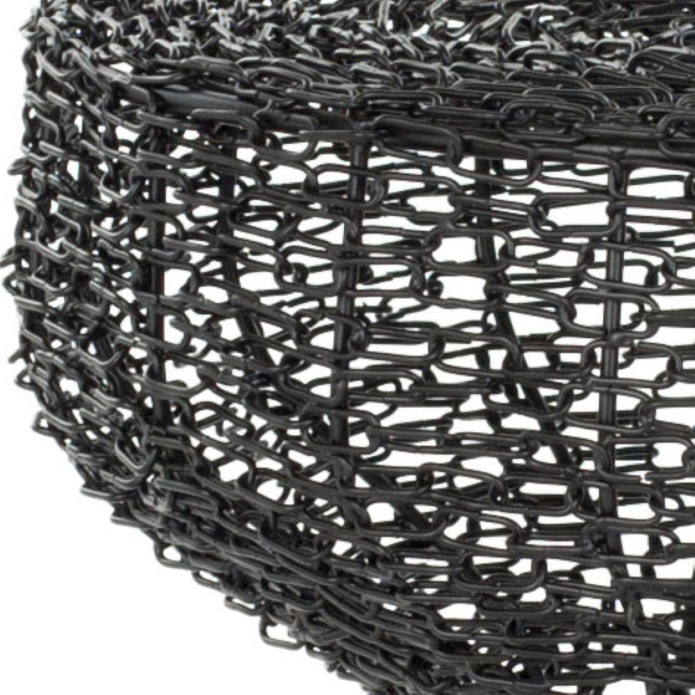 Safavieh Tabitha Iron Chain Stool - Industrial Chic Accent For Modern Spaces, Stylish Seating & Decor Matt Black Epoxy FOX4503A