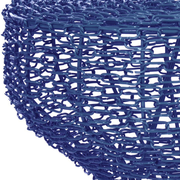Safavieh Tabitha Iron Chain Stool - Industrial Chic Accent For Modern Spaces, Stylish Seating & Decor Dark Blue FOX4503B
