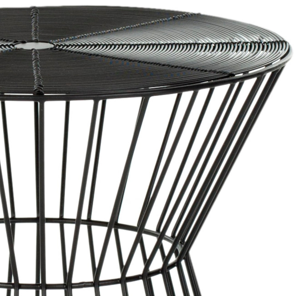 Safavieh Adele Iron Wire Stool - Mid-Century Inspired Accent Seat For Modern Interiors, Versatile & Stylish Black FOX4511A