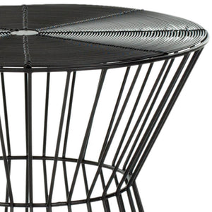 Safavieh Adele Iron Wire Stool - Mid-Century Inspired Accent Seat For Modern Interiors, Versatile & Stylish Black FOX4511A