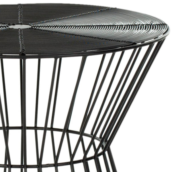 Safavieh Adele Iron Wire Stool - Mid-Century Inspired Accent Seat For Modern Interiors, Versatile & Stylish Black FOX4511A