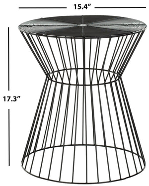 Safavieh Adele Iron Wire Stool - Mid-Century Inspired Accent Seat For Modern Interiors, Versatile & Stylish Black FOX4511A