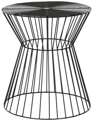 Safavieh Adele Iron Wire Stool - Mid-Century Inspired Accent Seat For Modern Interiors, Versatile & Stylish Black FOX4511A