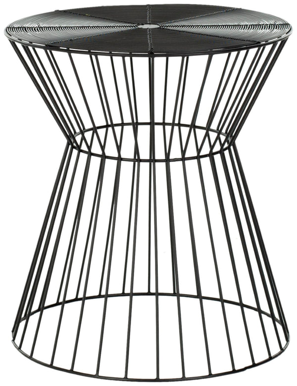 Safavieh Adele Iron Wire Stool - Mid-Century Inspired Accent Seat For Modern Interiors, Versatile & Stylish Black FOX4511A