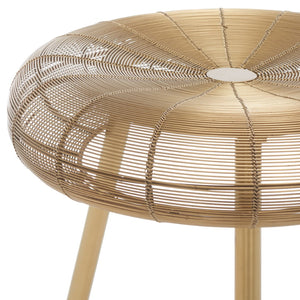 Safavieh Addison Wire-Weaved Counter Stool – Chic Gold Finish, Ergonomic Comfort For Modern Dining Spaces FOX4517A
