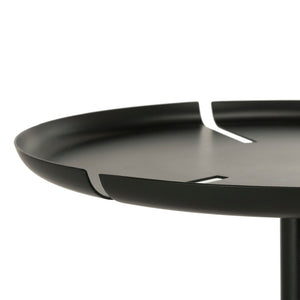 Safavieh Lark Tri-Leg Glam Side Table – Modern Matte Black Top & Nickel Legs For Chic Small Spaces FOX4522A
