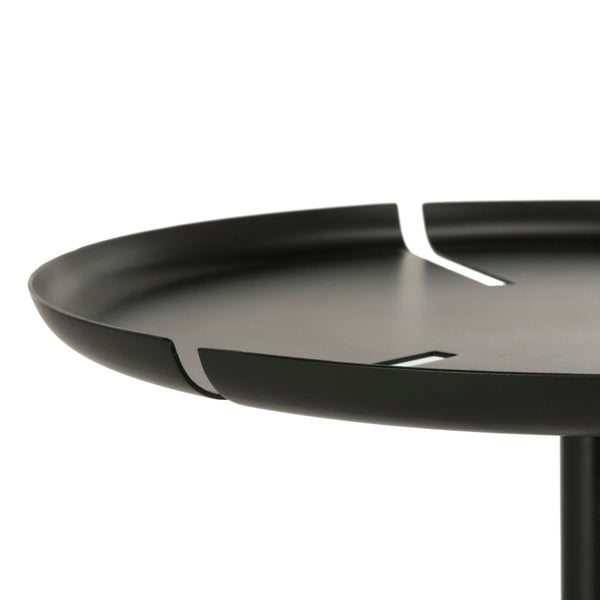 Safavieh Lark Tri-Leg Glam Side Table – Modern Matte Black Top & Nickel Legs For Chic Small Spaces FOX4522A