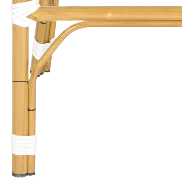 Safavieh Deltana Indoor/Outdoor Bar Stool In Beige - Stylish, Durable Seating For Kitchen, Patio & More FOX5208C