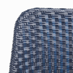 Safavieh Deltana Bar Stool In Navy - Stylish Faux Bamboo Design For Indoor & Outdoor Use, Easy Care Comfort FOX5208D