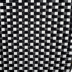 Safavieh SALCHA Stylish Black & White Side Chairs – Durable, Weather-Ready Bistro Seating for Indoor & Outdoor Use FOX5210H-SET2