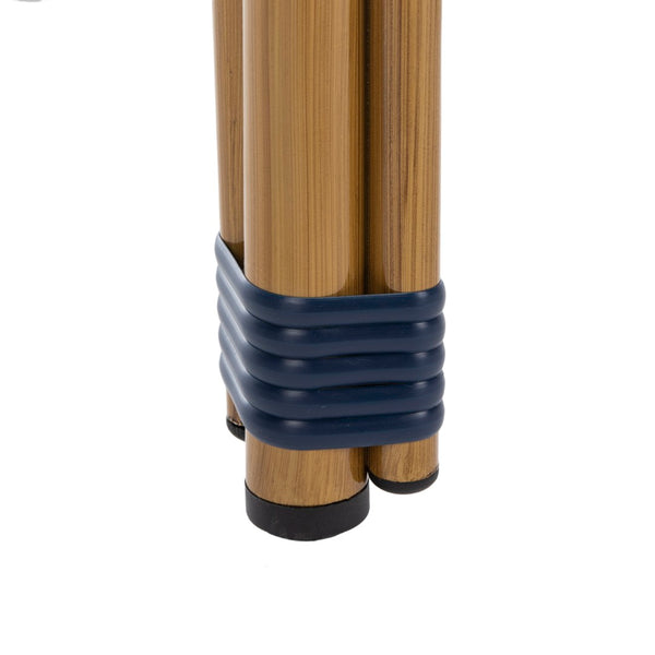 Safavieh Kipnuk Coastal Farmhouse Bar Stool - Navy & White Rattan, Indoor/Outdoor Bistro Style Seating FOX5211D