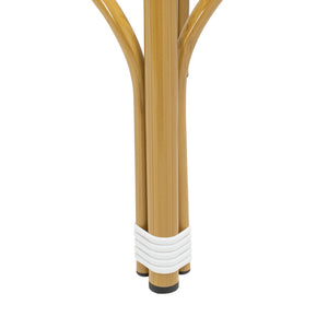 Safavieh KIPNUK Barstool in White - Modern Coastal Bistro Style for Indoor & Outdoor Entertaining Spaces FOX5211E