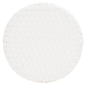 Safavieh KIPNUK Barstool in White - Modern Coastal Bistro Style for Indoor & Outdoor Entertaining Spaces FOX5211E