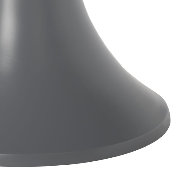 Safavieh Galium Aluminum Round Top Side Table: Modern Minimalist Design For Indoor & Outdoor Elegance Dark Grey FOX5500B