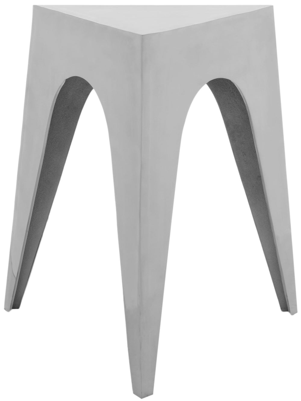 Safavieh Indium Triangle Aluminum Side Table - Modern, Space-Saving Accent For Stylish Living Rooms & More FOX5501A